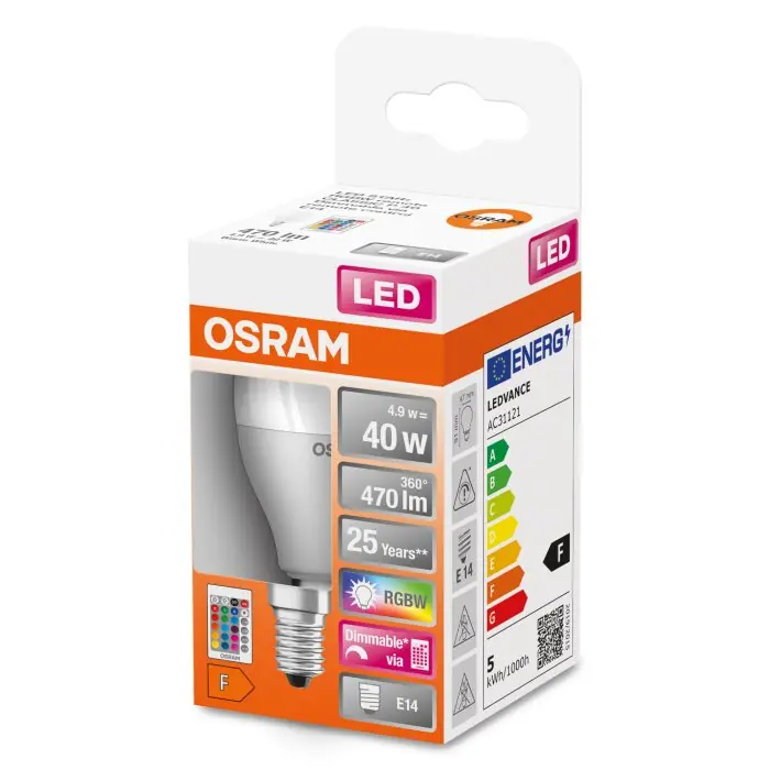 Última Versión OSRAM LED Retrofit E14 4,9 W 2700 Kelvin 470 Lumen