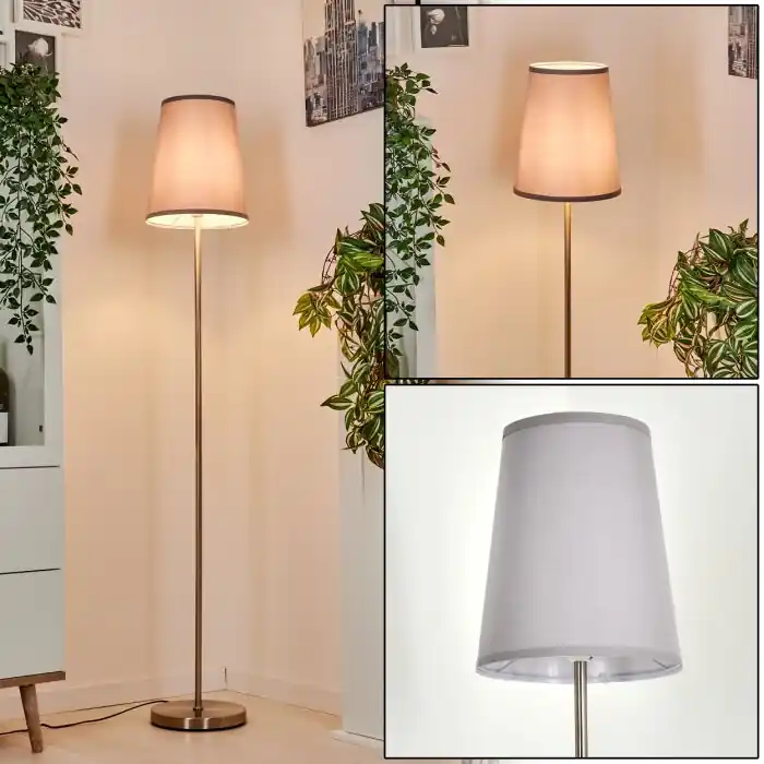 Snar Lámpara de Pie Níquel-mate, 1 luz Envío Exprés
