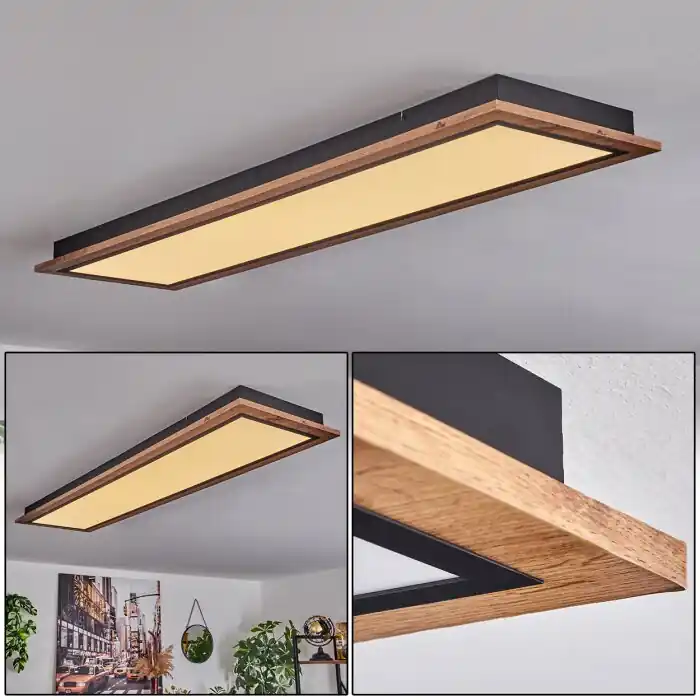 Venta Final Salmi Lámpara de Techo LED Color madera, 1 luz