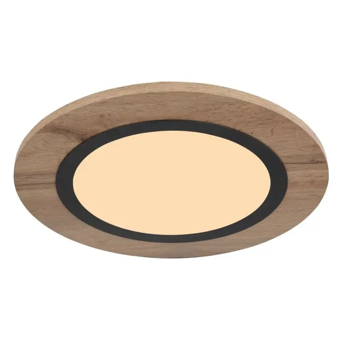 Globo LEA Lámpara de Techo LED Color madera, Negro, 1 luz Entrega Rápida