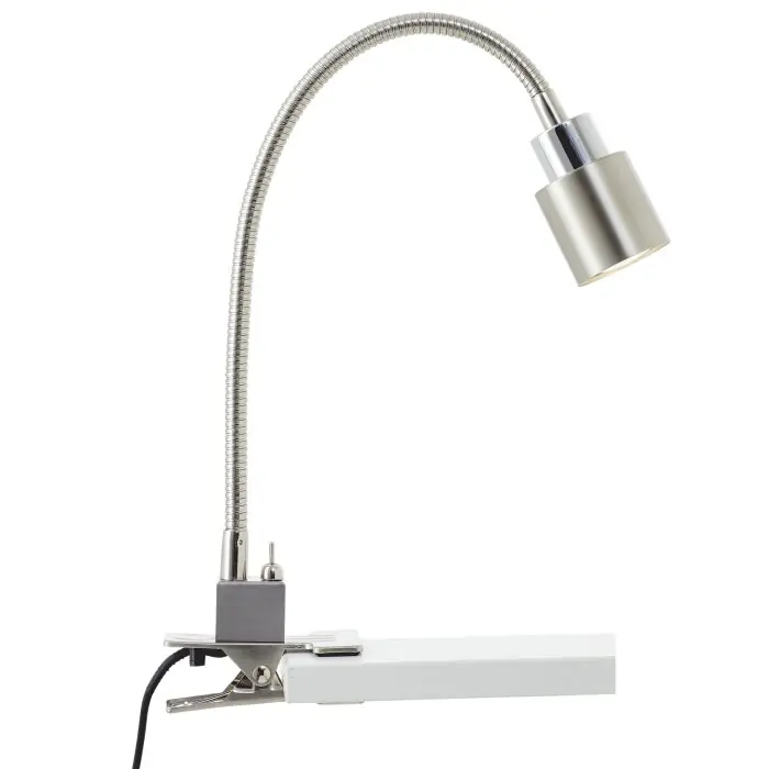 Directo De Fábrica Brilliant Andres Lámpara con pinza LED Plata, 1 luz