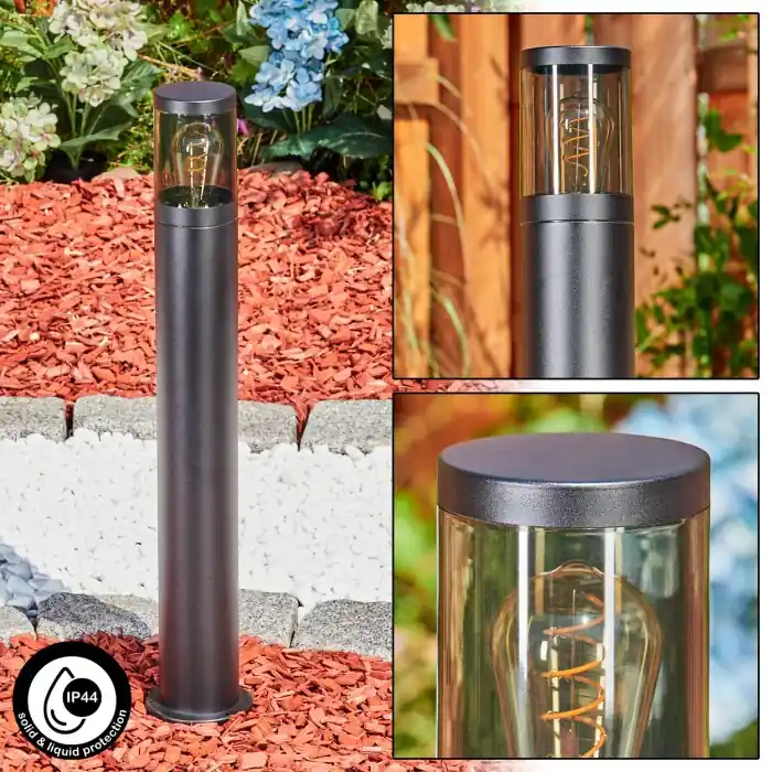 A Buen Precio Tolsona Poste de Jardín Negro, 1 luz