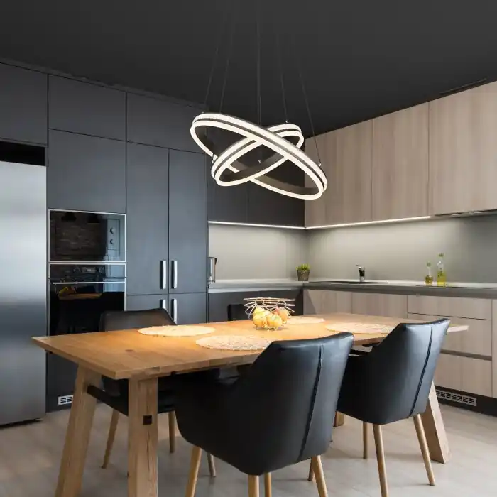 A Buen Precio Globo GROUNI Lámpara Colgante LED Titanio, 1 luz, Mando a distancia