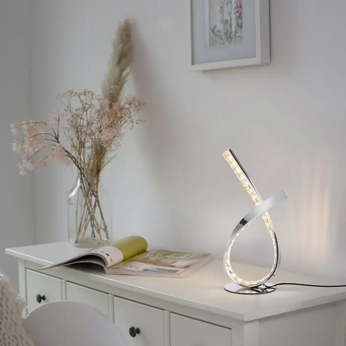 Venta Final Paul Neuhaus BRILLA Lámpara de mesa LED Plata, 1 luz