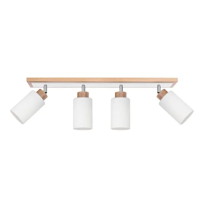 Precio Rebajado Represita Lámpara de Techo Madera clara, 4 luces