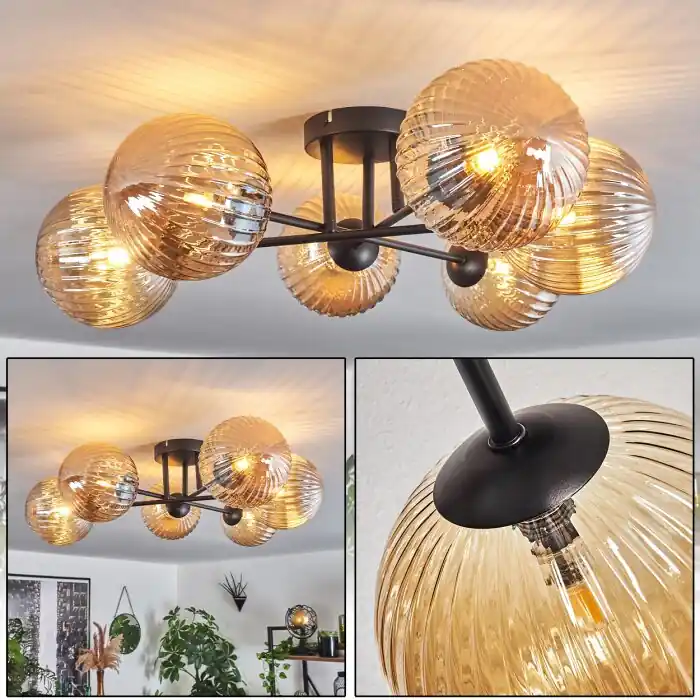 Chehalis Lámpara de Techo Colores ámbar, 6 luces Más Vendido