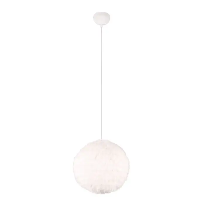 Reality FURRY Lámpara Colgante Beige, 1 luz A Buen Precio
