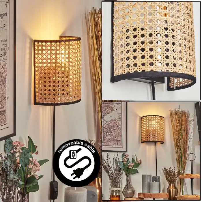 A Buen Precio Abedim Lámpara Up & Down, Apliques Negro, 1 luz