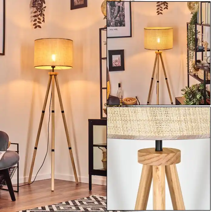 Alta Calidad Sabadim Lámpara de pie Crudo, 1 luz