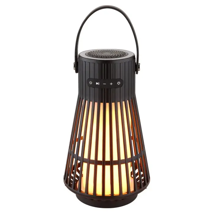 Económico Lámparas Globo Lighting CHERRIE Lámpara de mesa de exterior LED Negro, Blanca, 1 luz