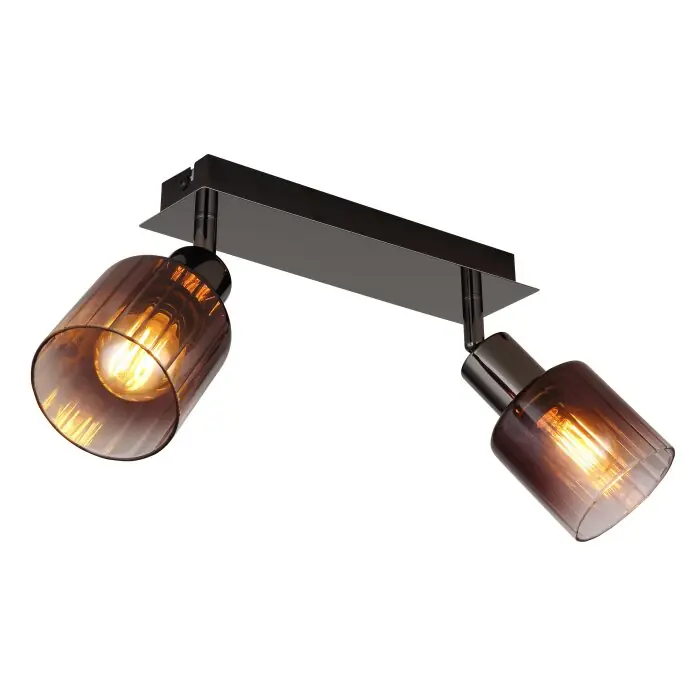 Solo Hoy Lámparas Globo Lighting Satella Plafones, Spot techo, Apliques, Spot de pared Cromo, Negro, 2 luces