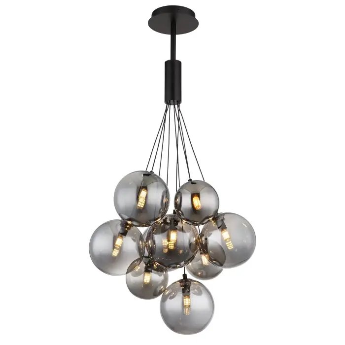 A Buen Precio Lámparas Globo Lighting Ballgi Lámparas suspendidas Negro, 9 luces