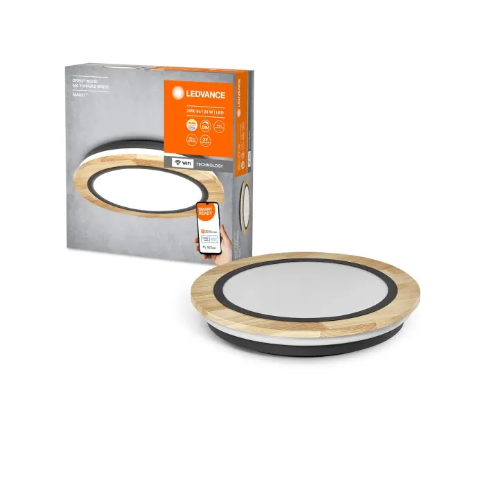 A Buen Precio Lámparas Ledvance ORBIS Plafones y apliques / Lámparas de techo y pared LED Color madera, 1 luz