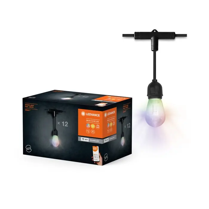 Última Oportunidad Lámparas Ledvance WIF Iluminación exterior LED Negro, 1 luz, Cambia de color