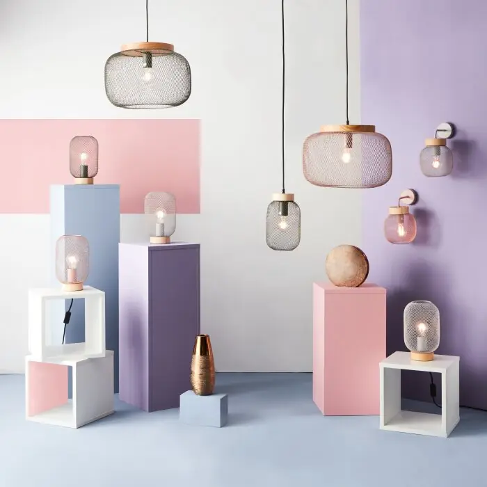 Lámparas Brilliant Giada Lámparas colgantes Gris, 1 luz Precio Bajo
