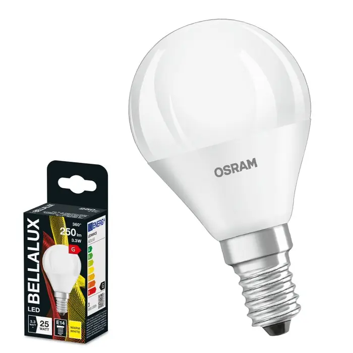 Barato BELLALUX E14 LED 3.3 Watt blanco cálido 250 Lumen