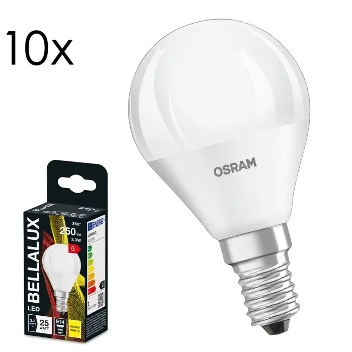 Económico BELLALUX E14 LED 3.3 Watt blanco cálido 250 Lumen