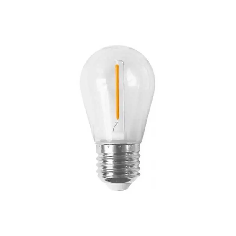 Promoción Bombilla LED goma naranja para guirnalda 1W rosca E27