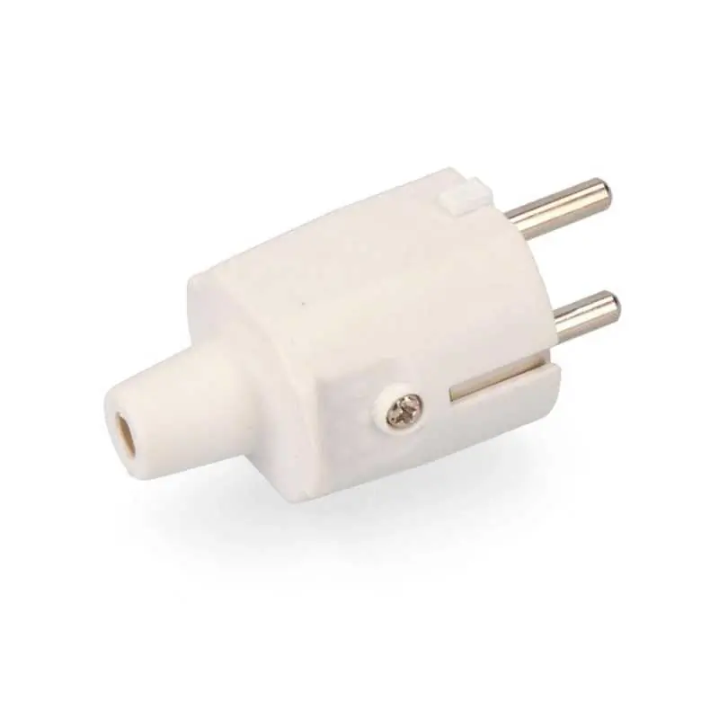 Clavija enchufe schuko 10/16A para fabricar lámparas Precio Bajo