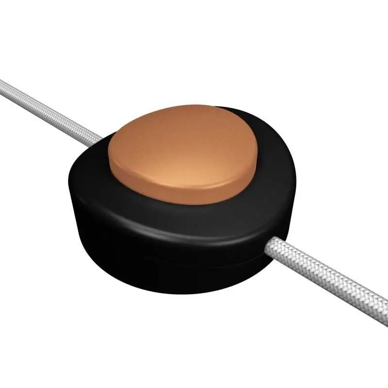 Interruptor para usar con el pie negro y cobre para lámparas Precio De Oferta