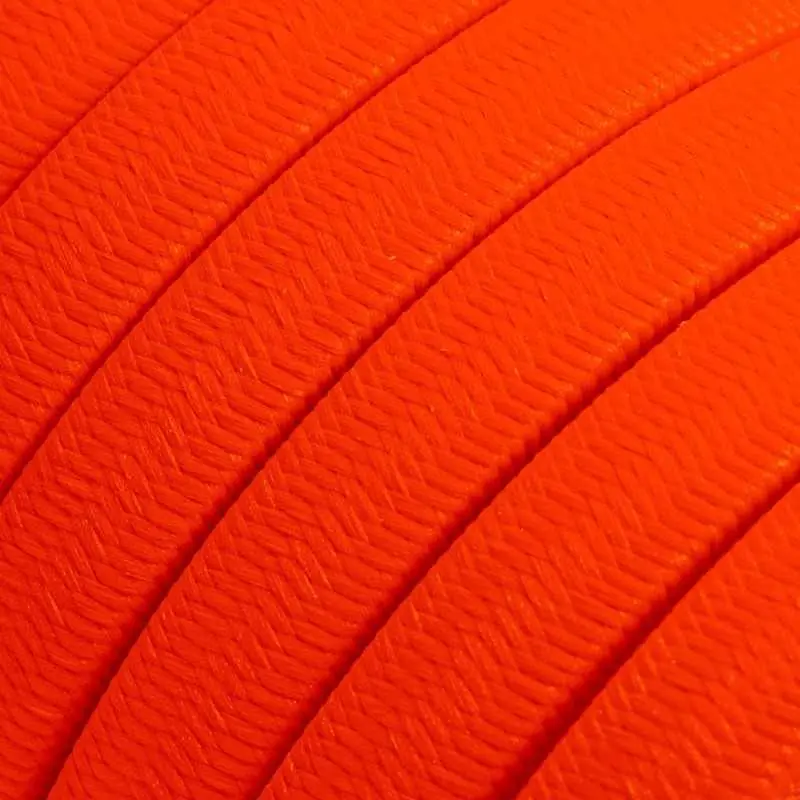 Cable plano de guirnalda exterior color naranja flúor Oferta Especial