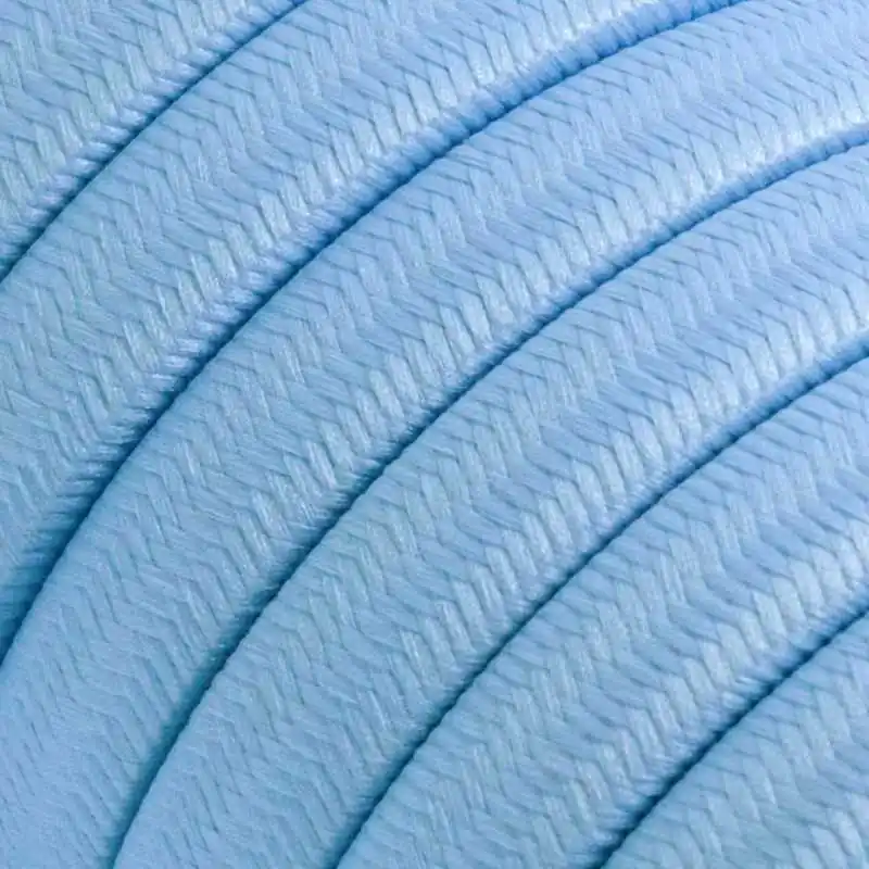 Cable plano de guirnalda exterior color azul cielo Oferta Especial