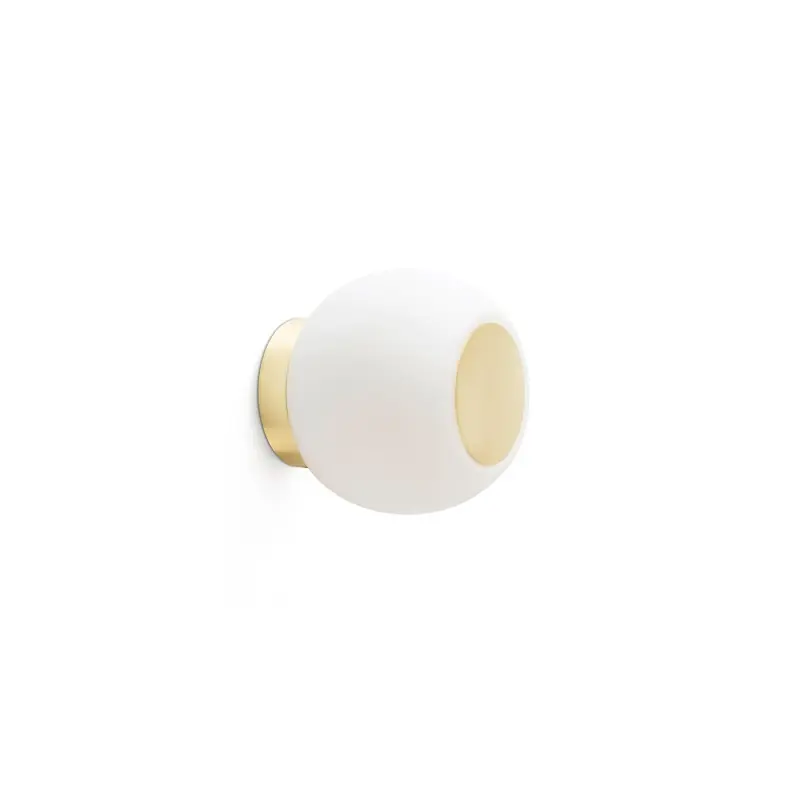 Envío Exprés Lámpara pared acero LED integrado dorado mate MEROUX
