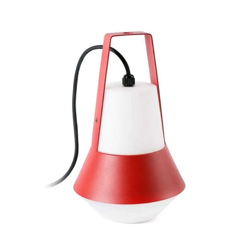Lámpara sobremesa aluminio E27 rojo BLANCEY Compra Hoy