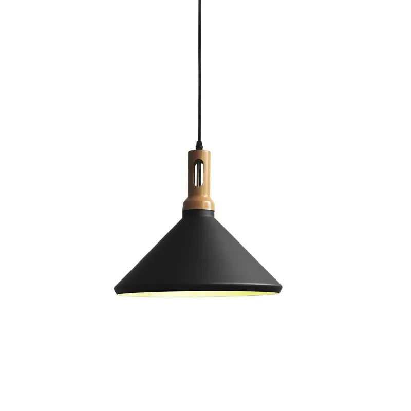 Compra Hoy Colgante simple PAYRE aluminio E27 LED color negro