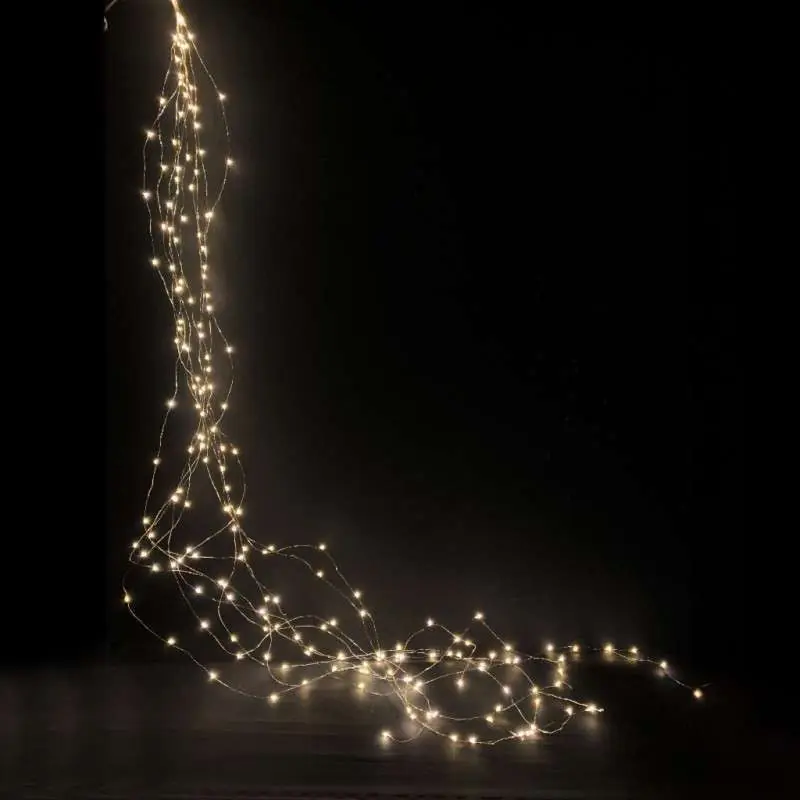Cascada 700 LEDs fijos interior luz cálida y 250cm largo Solo Hoy