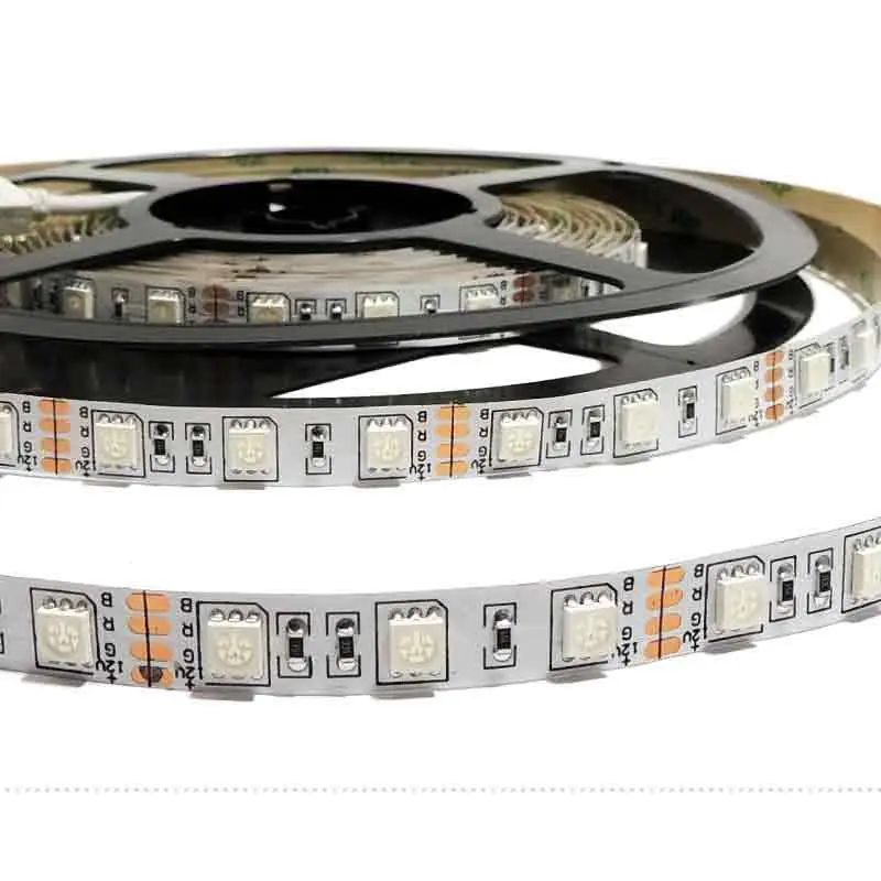 Precio Reducido Tira de LED 12V-DC 72W 10mm multicolor RGB IP20 (SMD5050 60ch/m) Rollo 5 metros RGB