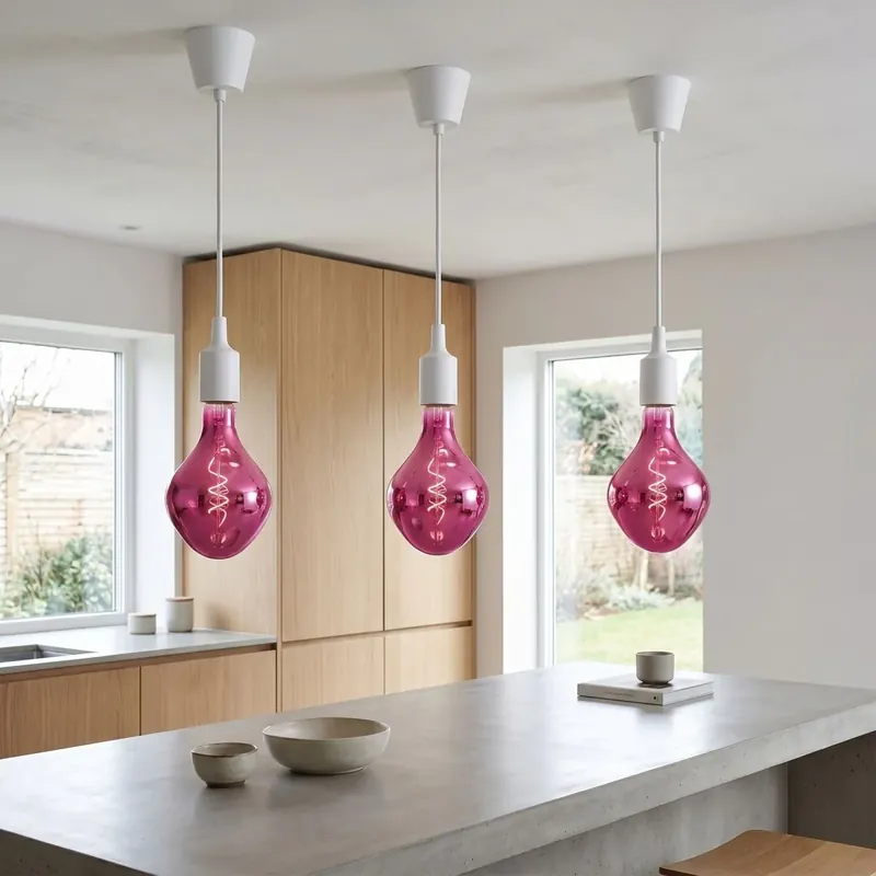 Descuento Lámpara colgante - Flexible y resistente - Casquillo en Silicona E27 Blanco