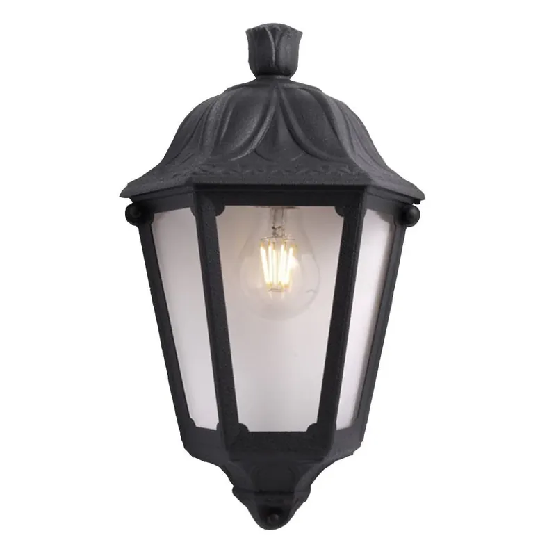 Marca Reconocida Aplique farol de pared FUMAGALLI IESSE E27 IP55 Negro