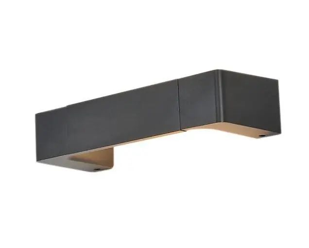 Aplique de pared LED interior bidireccional "Etso" - 6W - 3000K - 30cm Negro Alta Calidad