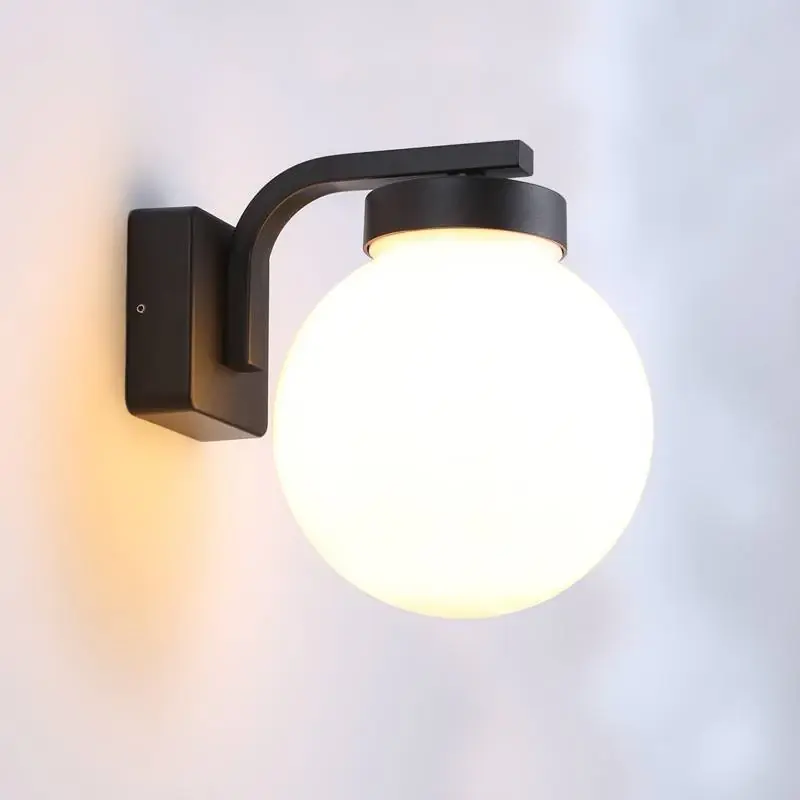 Aplique farol exterior de pared "LILIAN" E27 IP44 Negro Precio De Fábrica