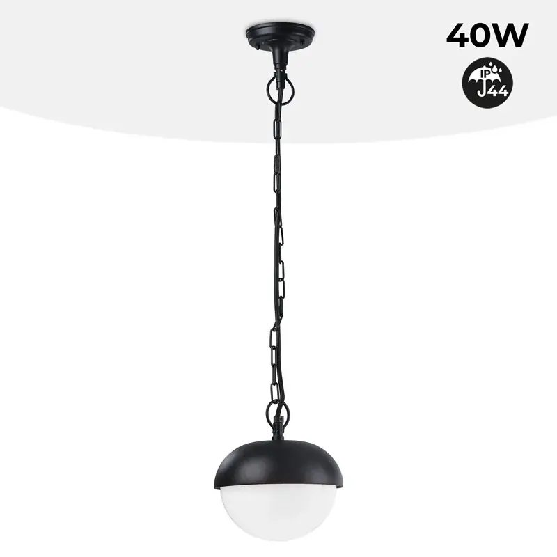 Rebajas Lámpara colgante de jardín y exterior "MIA" E27 IP44 Negro