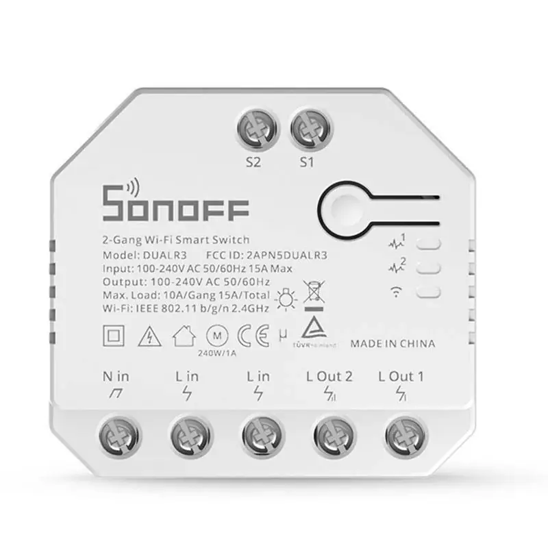 Interruptor Inteligente Wifi programable Smart Light | SONOFF - DUALR3 Ocasión Especial