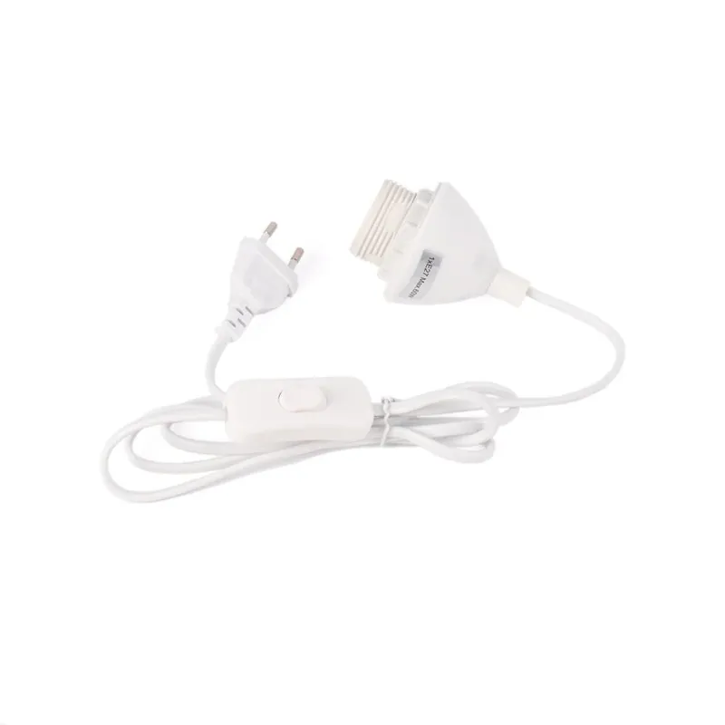 Novedad Cable para lámpara de mesa - Casquillo E27, interruptor y enchufe - 1,3 m Negro