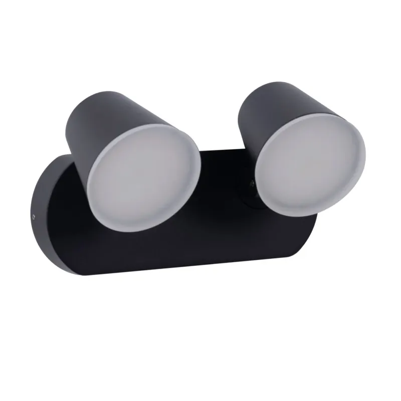 Aplique de pared exterior doble "Tura" - 20,5W - Orientable - 3000K - IP54 Descuento