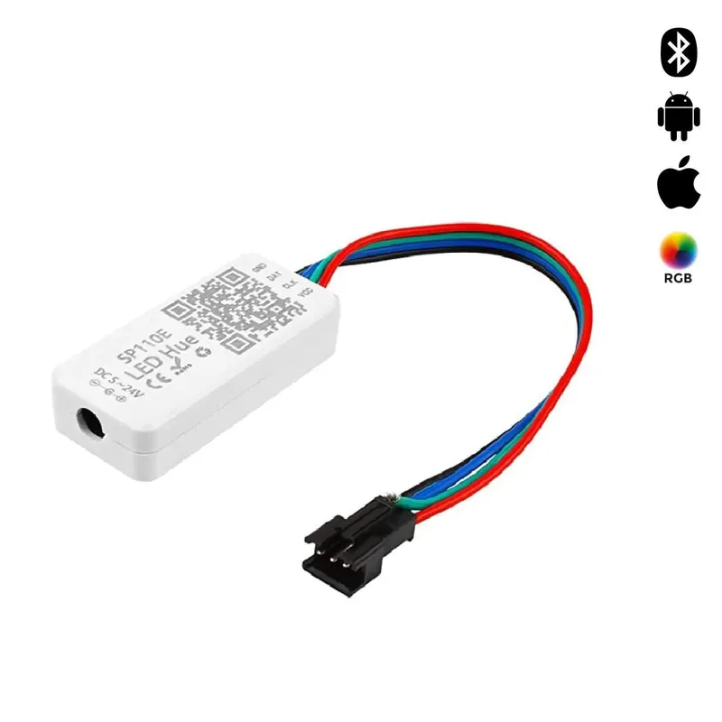 Últimas Unidades Controlador LED IC pixel Bluetooth RGB/RGBW- 5-24V DC - 1024 Píxeles