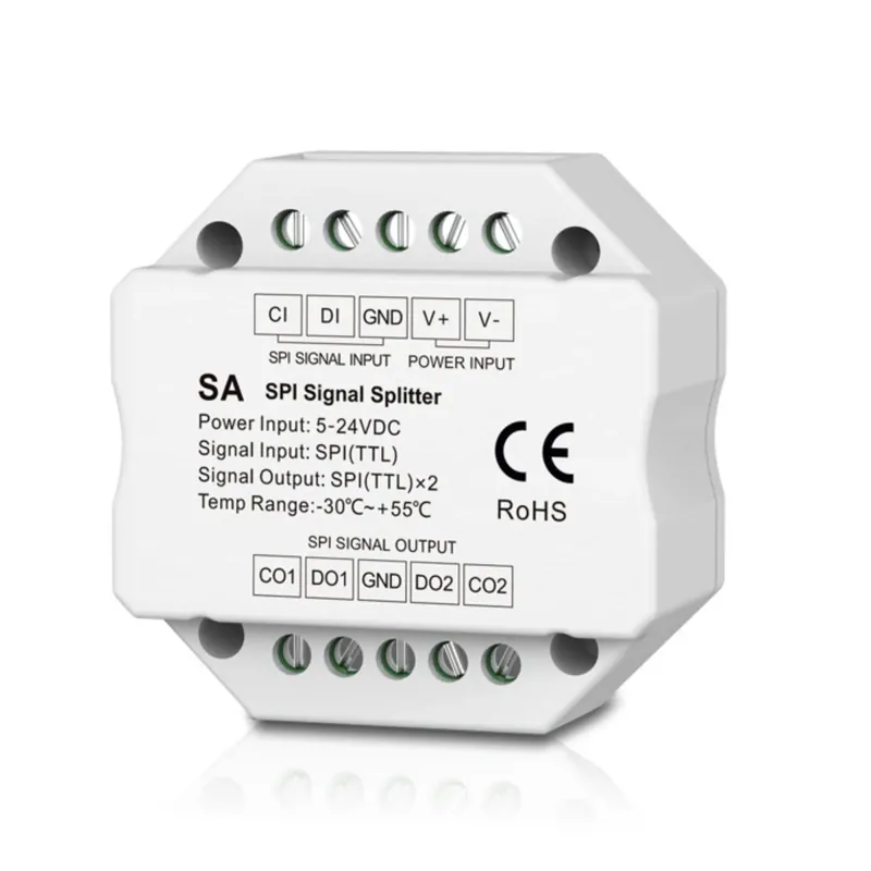Splitter de señal RGB / RGBW - SPI - 5-24VDC Solo Por Tiempo Limitado
