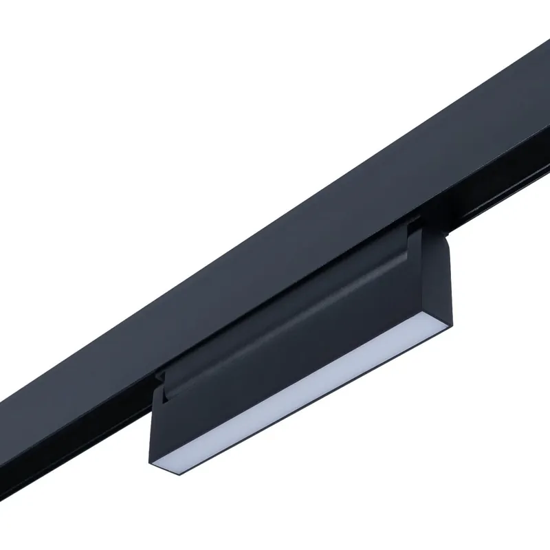 Foco lineal opal orientable carril magnético 48V CCT - 12W - Regulación DALI-2 Negro Oferta De Temporada