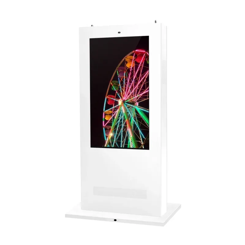Tótem publicitario exterior pantalla LCD 55"- Doble cara - No táctil - Android - Blanco Blanco Directo De Fábrica