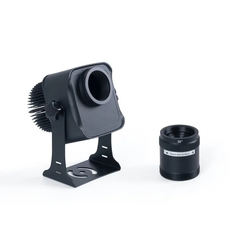 Certificado Proyector de logos LED GOBO 30W - Óptica 30° - Exterior - Rotativo