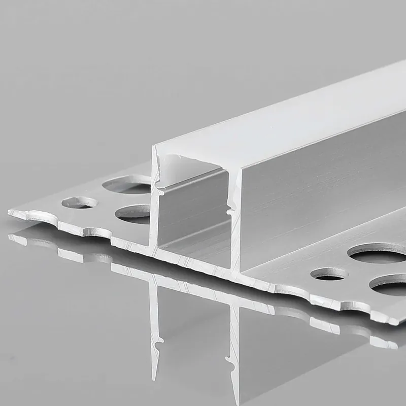 Precio Reducido Perfil tira LED integración / trimless - 11x12mm - Con difusor - 2 metros Plata