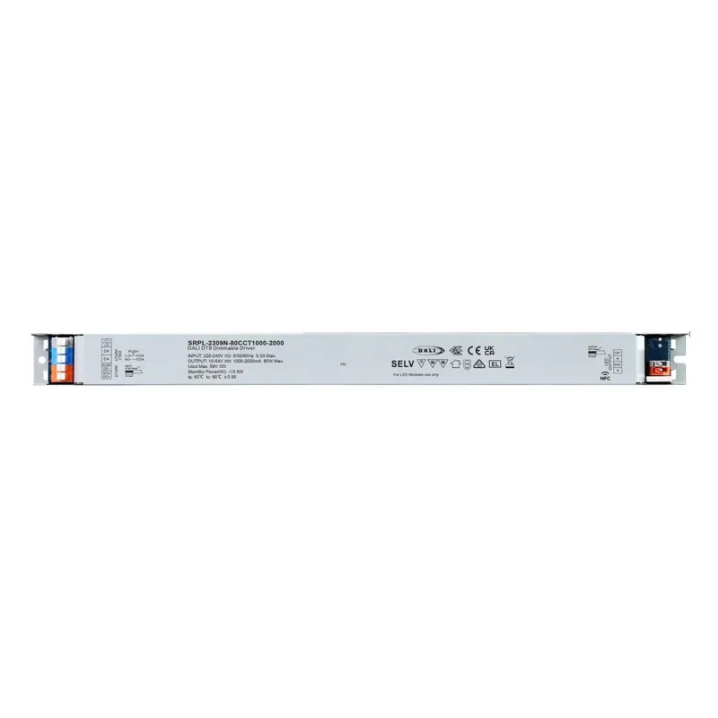Solo Hoy Driver regulable DALI2 DT8 - 80W - Corriente constante - Salida 10-54V DC - 1000-2000mA - NFC