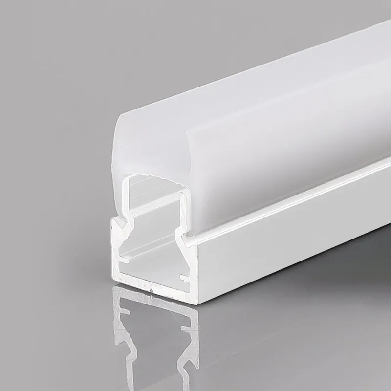 Gran Oferta Perfil tira LED para cristal 8mm - Con difusor - Blanco - 2 metros