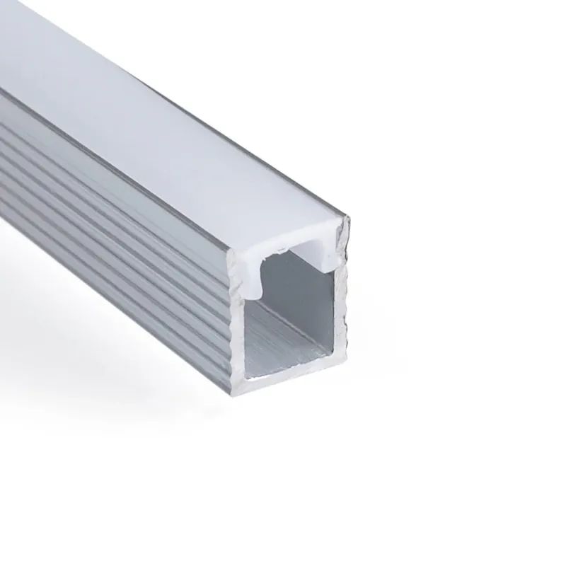 Perfil tira LED de superficie con difusor - Kit completo - 9x7mm - Tira LED ≤5mm - 2 metros Negro Certificado