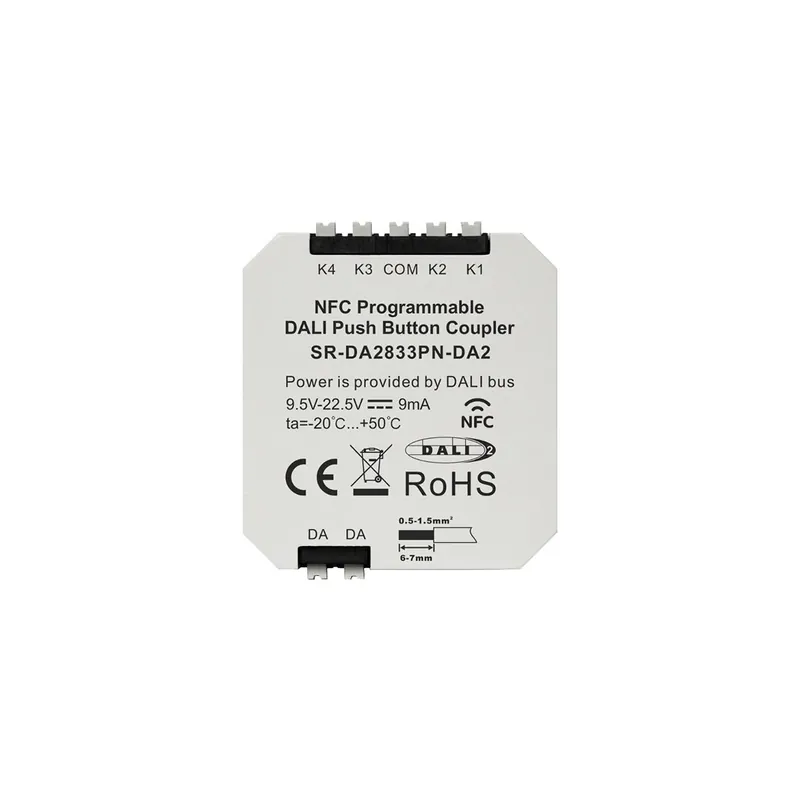 Oferta Flash Acoplador DALI-2 - NFC programable - 4 pulsadores