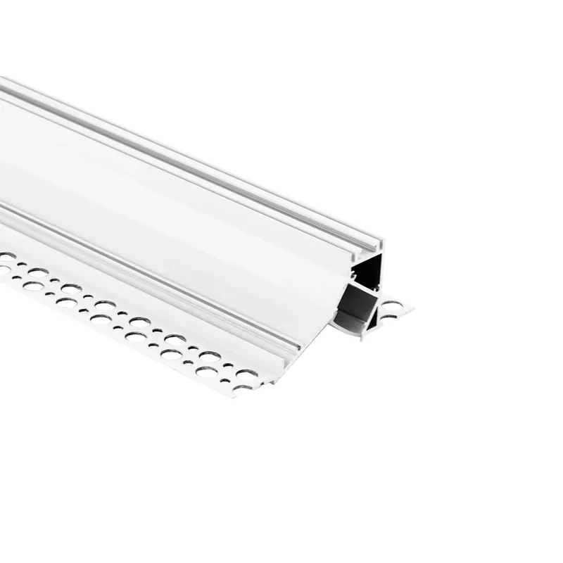 Perfil tira LED integración / trimless esquina - 94 x 34mm - Kit completo - 2 metros Aluminio Más Vendido
